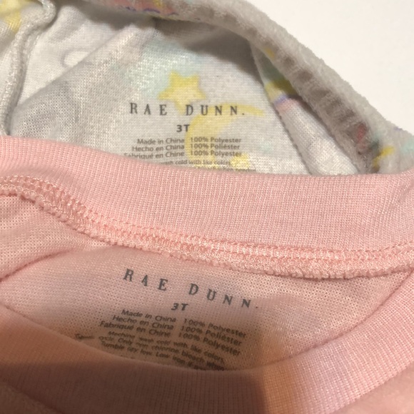 Rae Dunn 3T fleece sleepwear - Picture 4 of 4